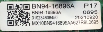 MAIN PARA MONITOR SAMSUNG / NUMERO DE PARTE BN94-16896A / BN41-02867B / BN97-18342A / BN9416896A / 16896A / NUMERO DE PANEL CY-MA320KGAV1H / MODELO LS7A800UJNXGO LA01 / MODELO DE 32' - Imagen 3